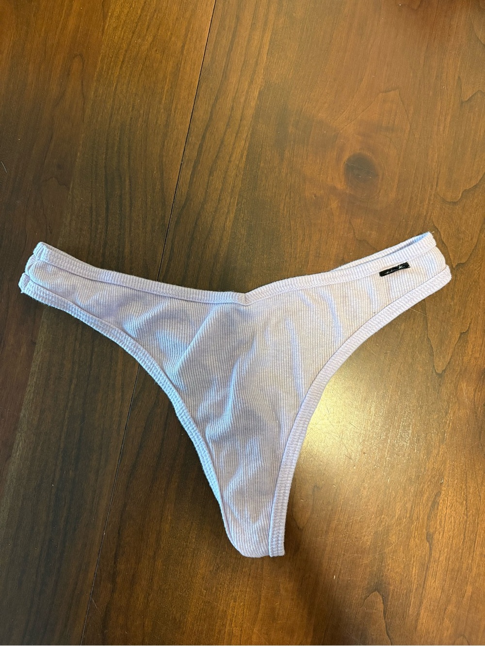 Victoria Secret PINK Lavender Shimmer Cotton Thong